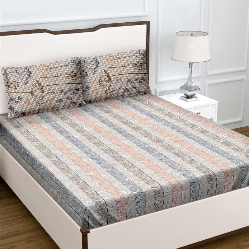 Buy Liddie Avan Striped Bedsheet - Bedsheets from Vaaree