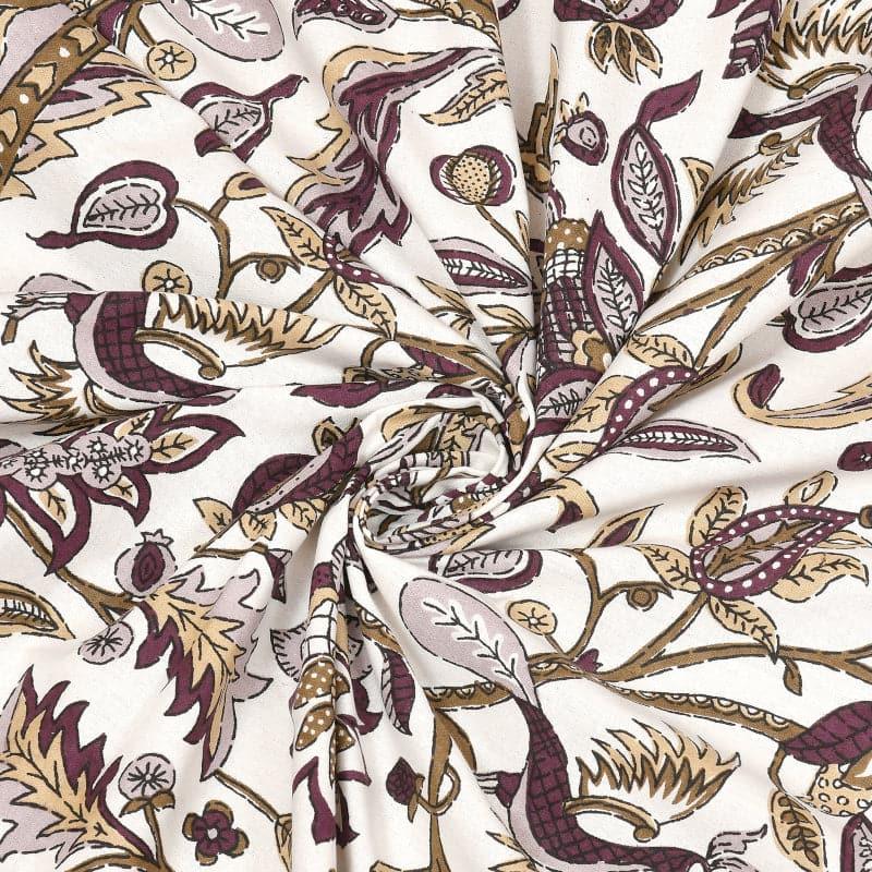 Buy Lucia Floral Bedsheet - Brown Bedsheets from Vaaree