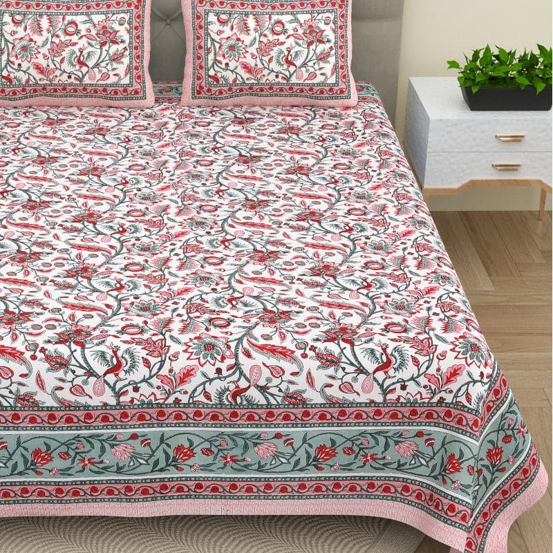 Buy Lucia Floral Bedsheet - Pink Bedsheets from Vaaree