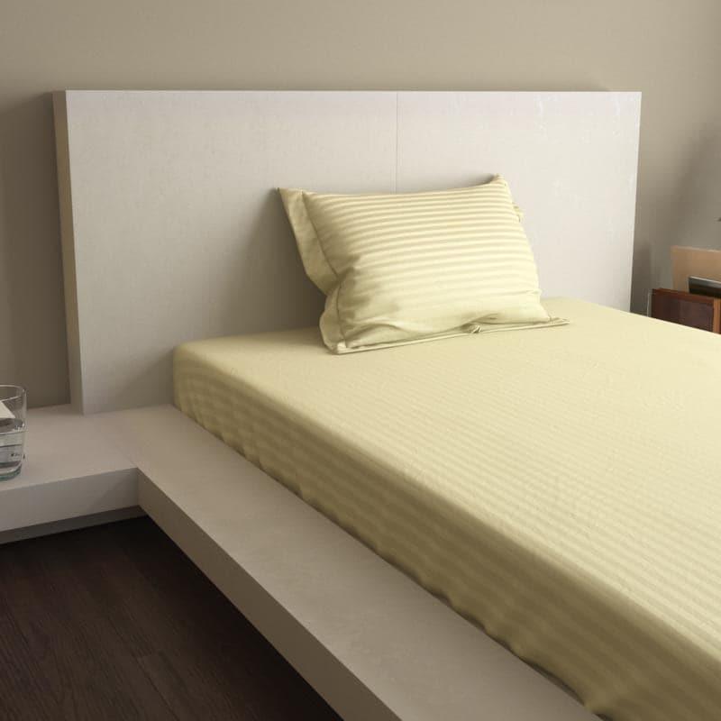 Buy Lush Lavish Solid Bedsheet - Ivory Bedsheets from Vaaree