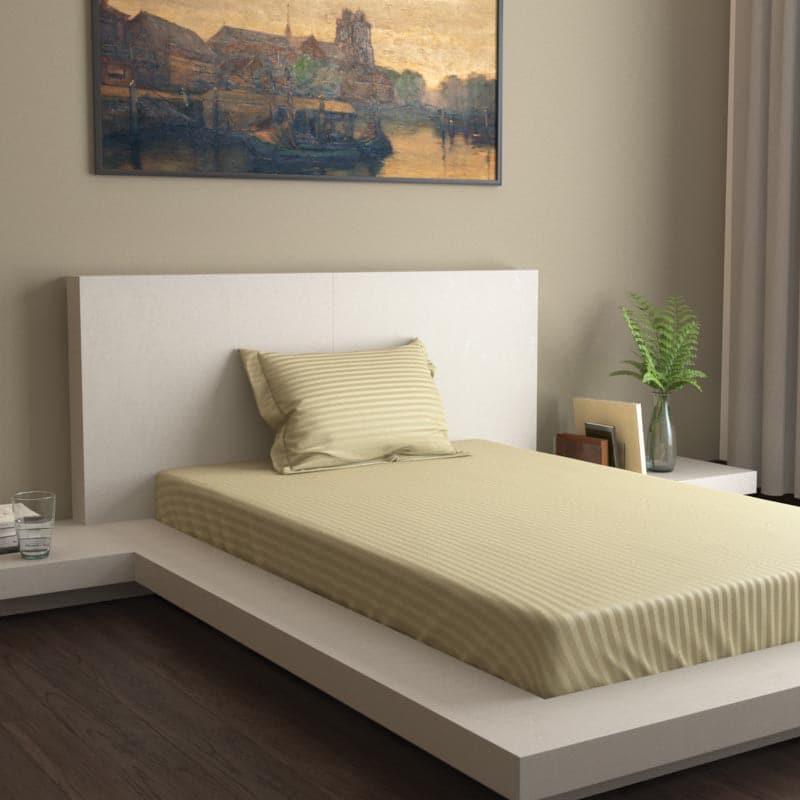 Buy Lush Lavish Solid Bedsheet - Walnut Bedsheets from Vaaree