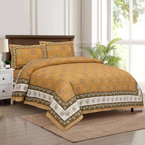 Buy Lyra Printed Bedsheet - Yellow Bedsheets from Vaaree