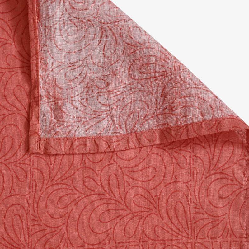 Bedsheets - Madhu Floral Bedsheet - Rust