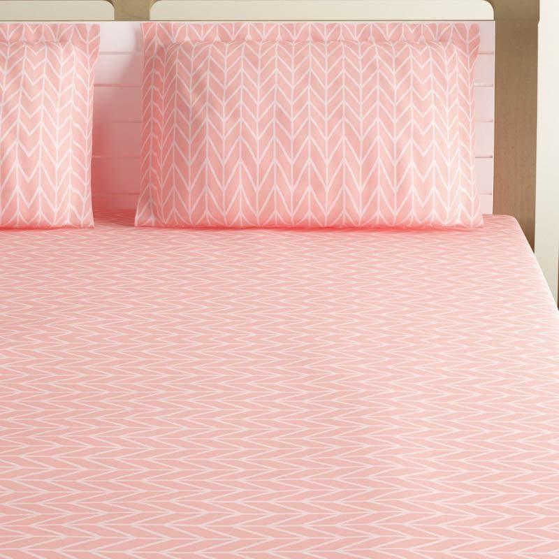 Buy Madonna Printed Bedsheet - Pink Bedsheets from Vaaree