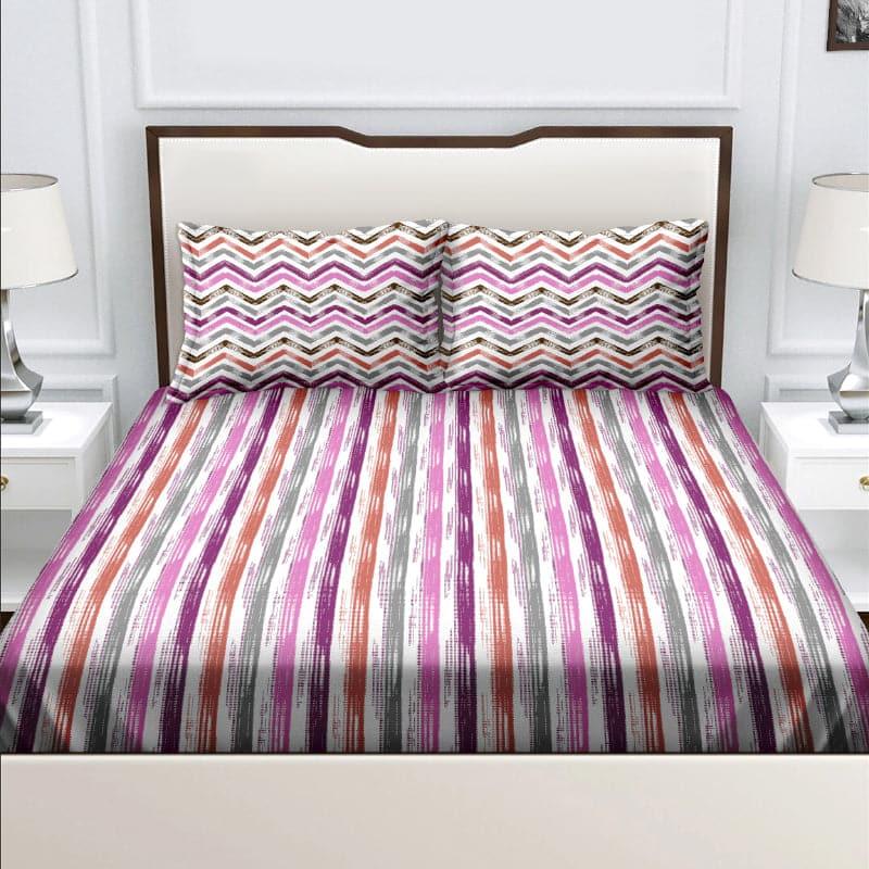 Buy Magdalen Striped Bedsheet Bedsheets from Vaaree