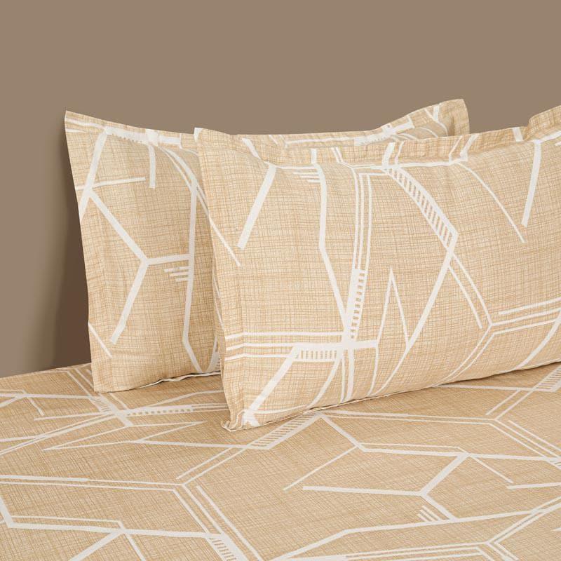 Buy Magic Maze Bedsheet - Beige Bedsheets from Vaaree