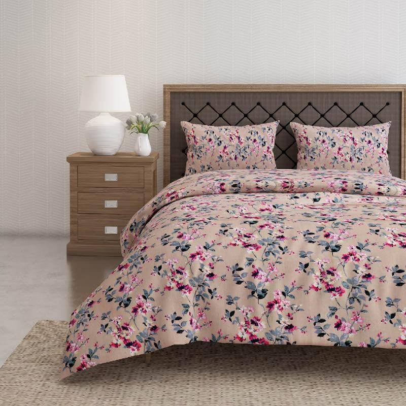 Buy Magna Floral Bedsheet - Beige Bedsheets from Vaaree