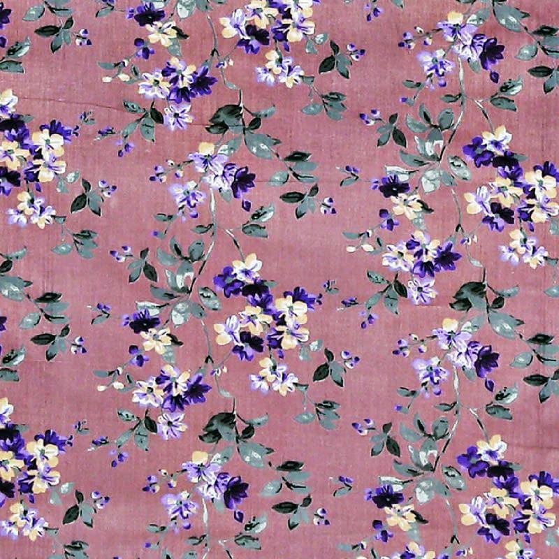 Bedsheets - Magna Floral Bedsheet - Purple
