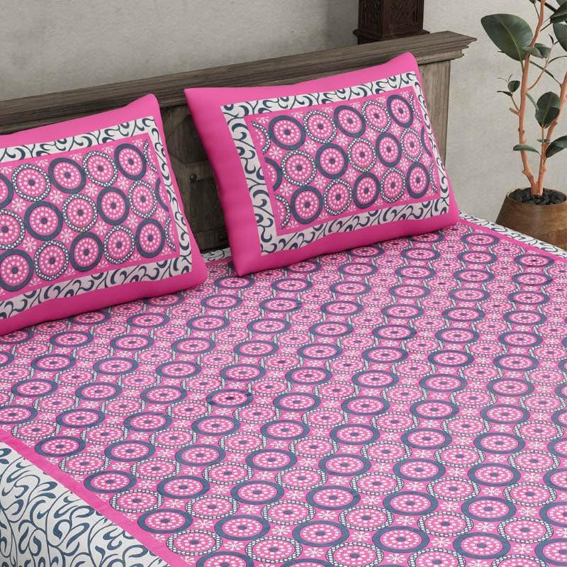 Buy Mandala Bedsheet - Pink Bedsheets from Vaaree