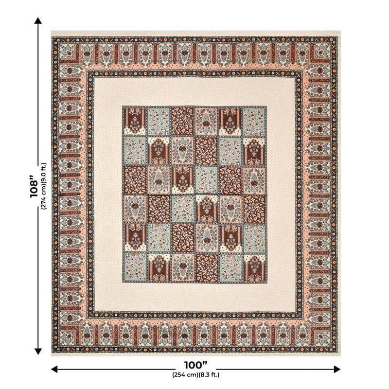 Buy Manjima Ethnic Bedsheet - Brown Bedsheets from Vaaree