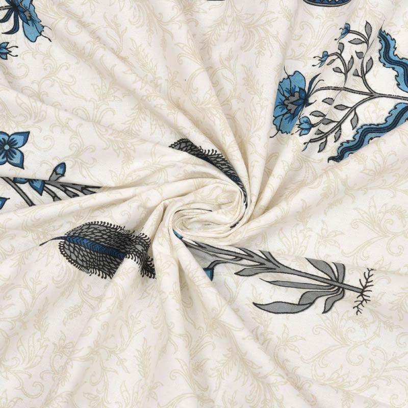 Buy Manjira Printed Bedsheet - Blue Bedsheets from Vaaree