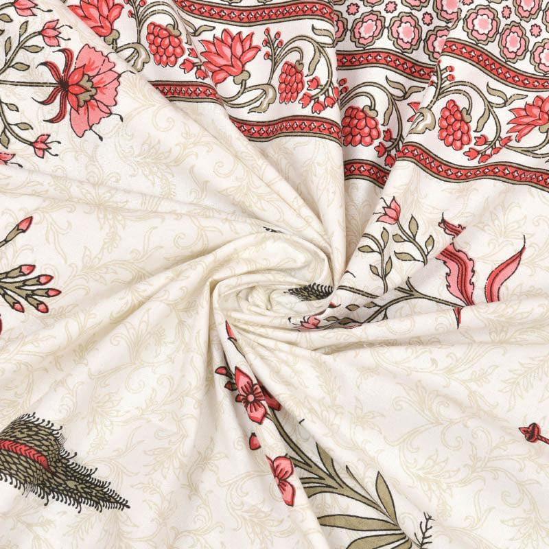 Buy Manjira Printed Bedsheet - Pink Bedsheets from Vaaree