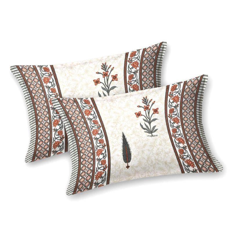 Buy Manjira Printed Bedsheet - Rust Bedsheets from Vaaree