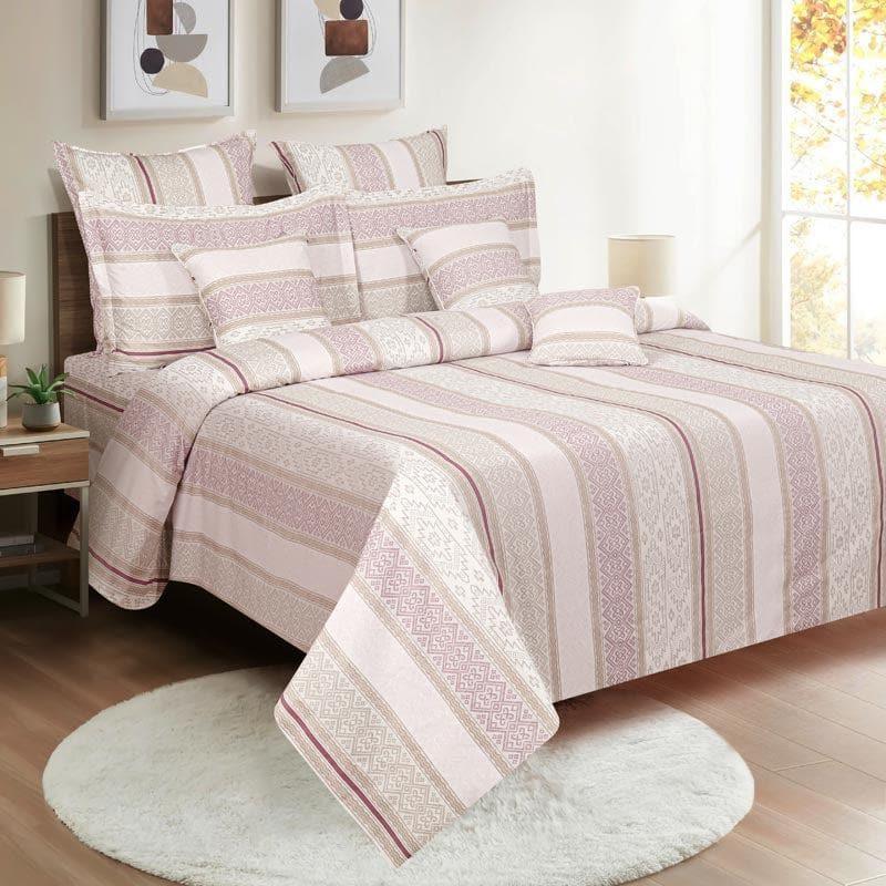 Buy Marg Striped Bedsheet Bedsheets from Vaaree