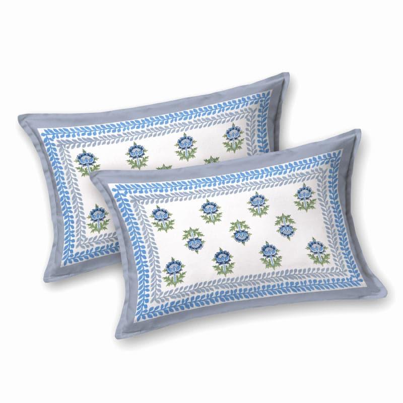 Buy Maya Printed Bedsheet - Blue Bedsheets from Vaaree