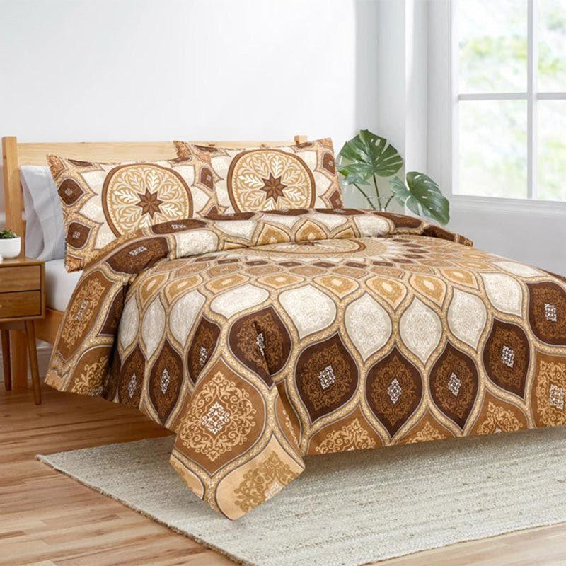 Buy Mayuri Ethnic Bedsheet - Brown Bedsheets from Vaaree