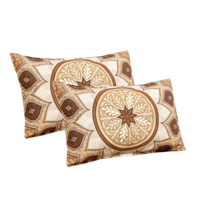 Buy Mayuri Ethnic Bedsheet - Brown Bedsheets from Vaaree