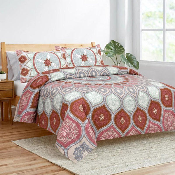 Buy Mayuri Ethnic Bedsheet - Red Bedsheets from Vaaree