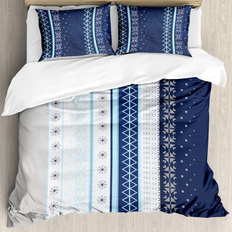 Buy Mazaya Stripe Bedsheet - Blue Bedsheets from Vaaree