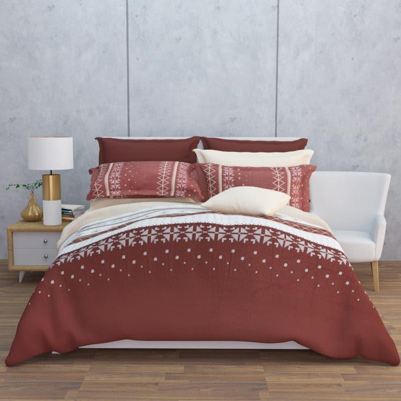 Buy Mazaya Stripe Bedsheet - Brown Bedsheets from Vaaree