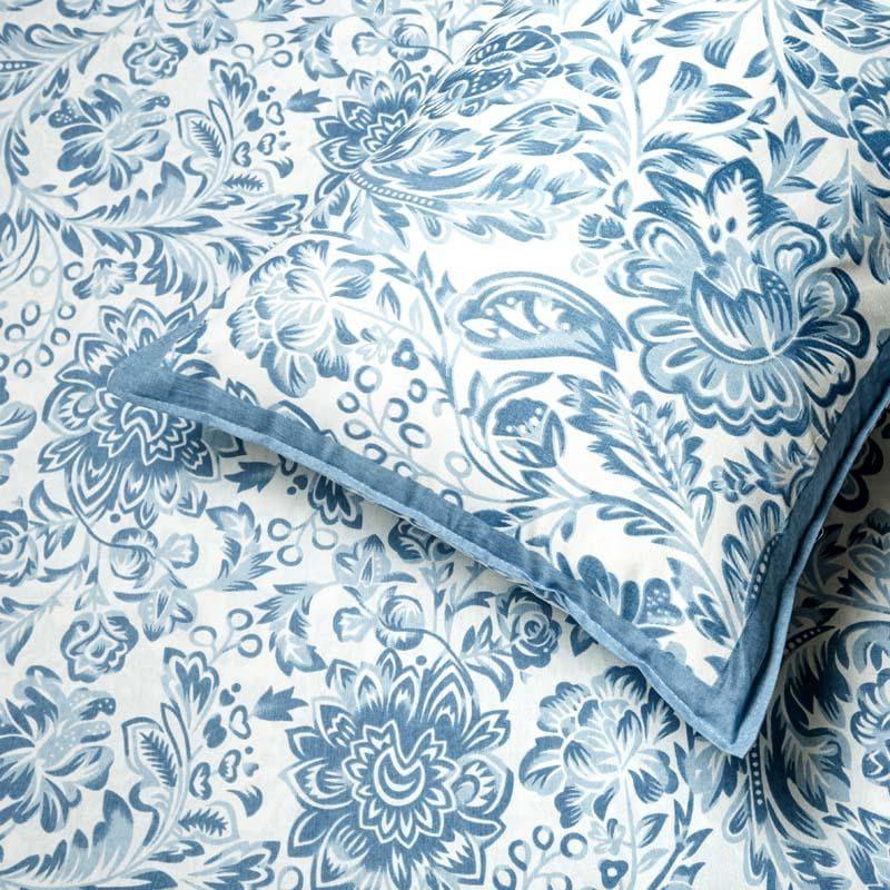 Buy Micola Floral Printed Bedsheet - Blue Bedsheets from Vaaree