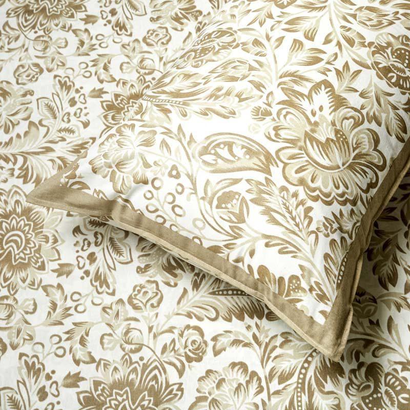 Buy Micola Floral Printed Bedsheet - Brown Bedsheets from Vaaree