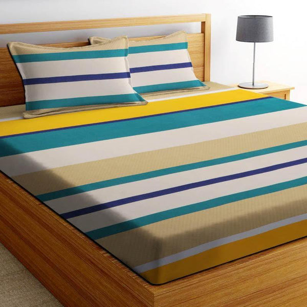 Buy Mildred Striped Bedsheet Bedsheets from Vaaree