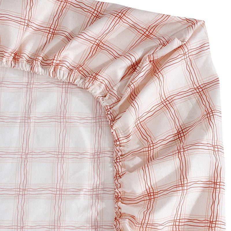 Buy Milly Checkered Bedsheet - Pink Bedsheets from Vaaree