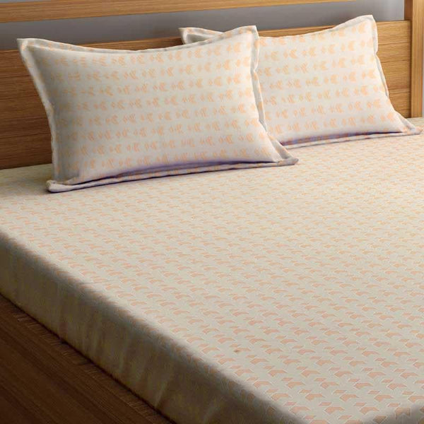 Buy Miniature Mosaic - Orange Bedsheets from Vaaree