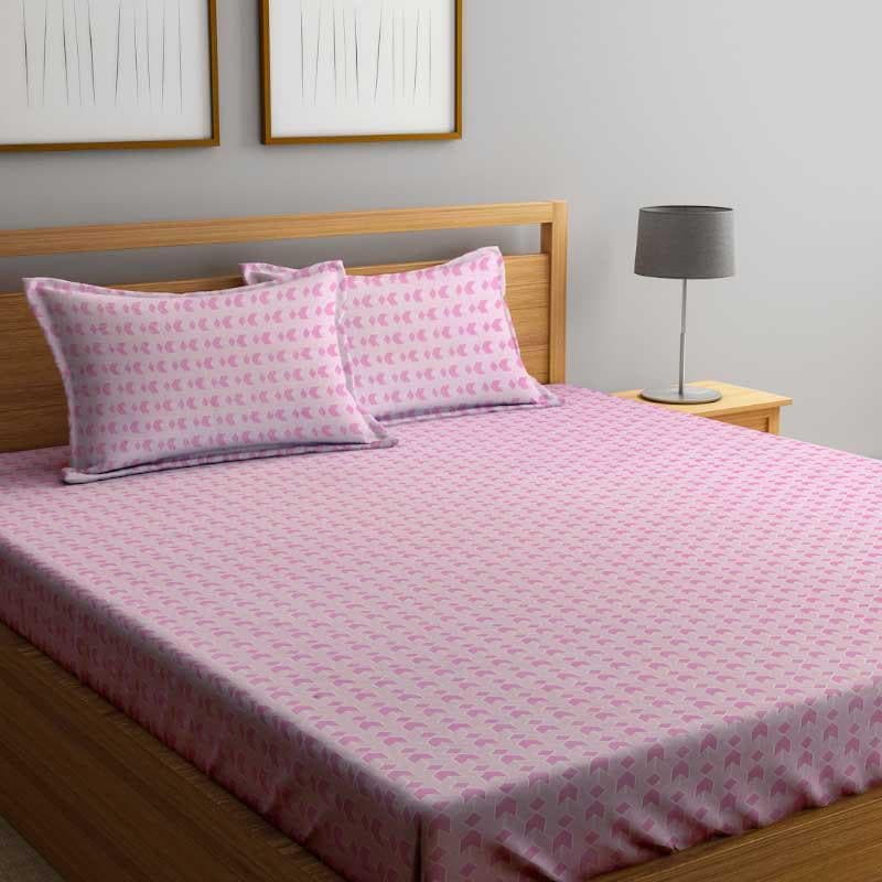 Buy Miniature Mosaic - Pink Bedsheets from Vaaree