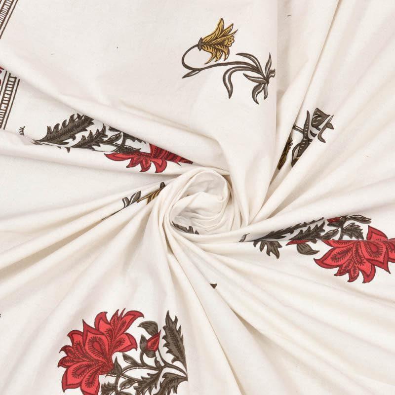 Buy Miren Floral Bedsheet - Red Bedsheets from Vaaree