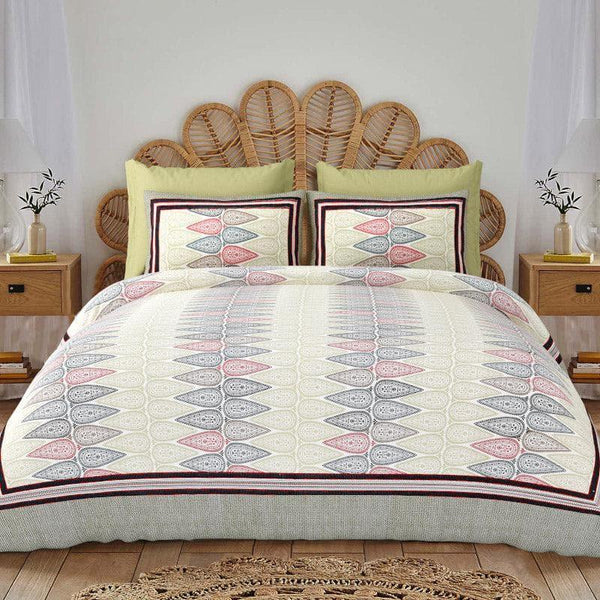 Buy Bedsheets - Modern Shankhaa Bedsheets - Grey at Vaaree online