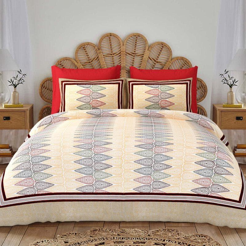 Buy Modern Shankhaa Bedsheets - Yellow Bedsheets from Vaaree