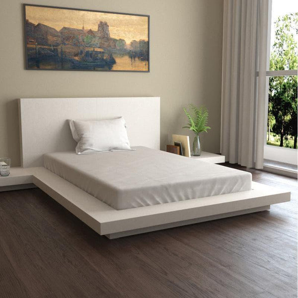Buy Bedsheets - Monochrome Luxe Solid Bedsheet - Silver at Vaaree online