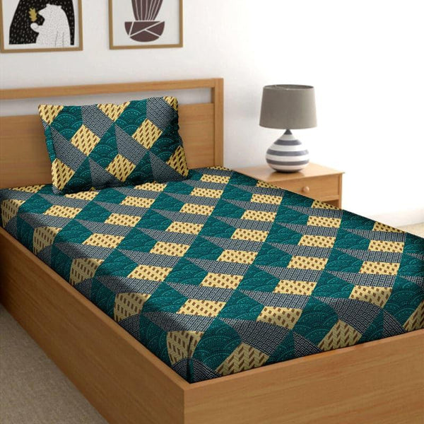 Buy Morgana Geometric Bedsheet Bedsheets from Vaaree