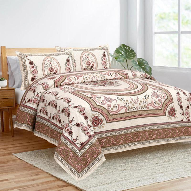 Buy Mridankhi Ethnic Bedsheet - Pink Bedsheets from Vaaree