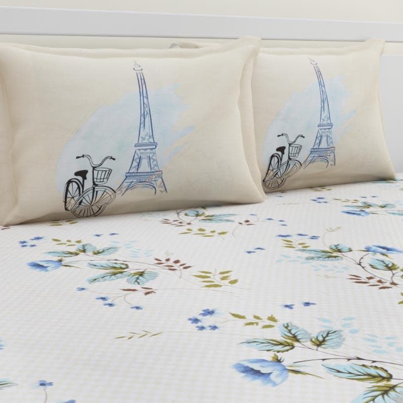 Buy Mritika Printed Bedsheet - Cream Bedsheets from Vaaree