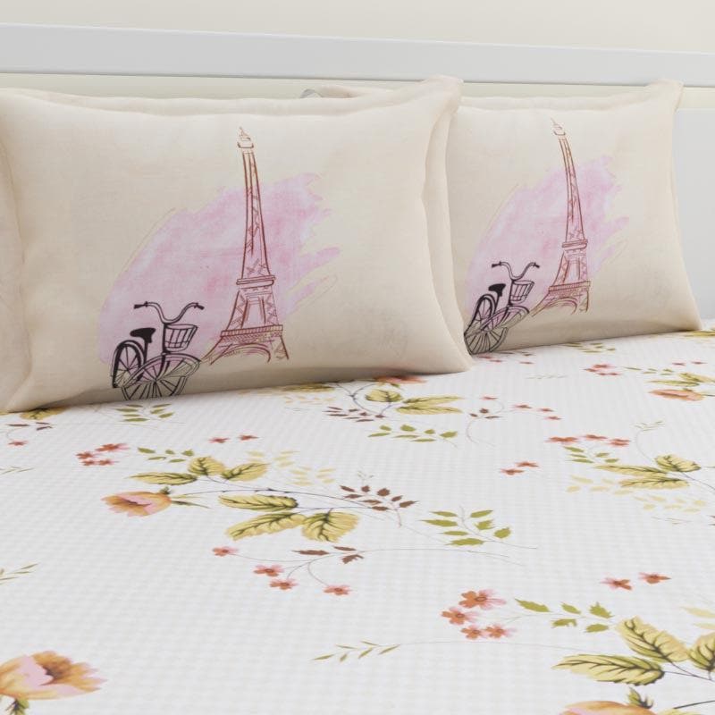 Buy Mritika Printed Bedsheet - Pink Bedsheets from Vaaree