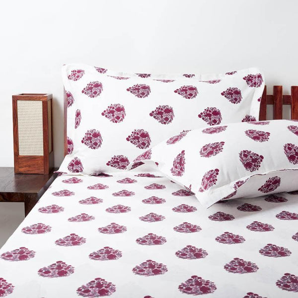 Buy Mudrish Printed Bedsheet - Pink Bedsheets from Vaaree