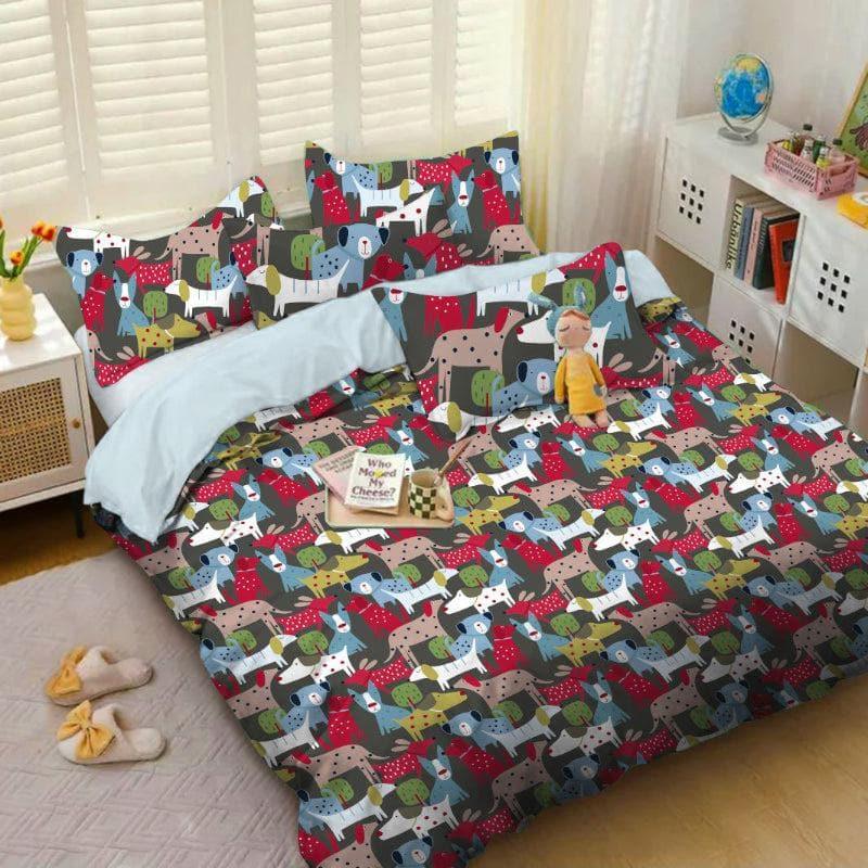 Buy Multicolor Pawline Bedsheet Bedsheets from Vaaree