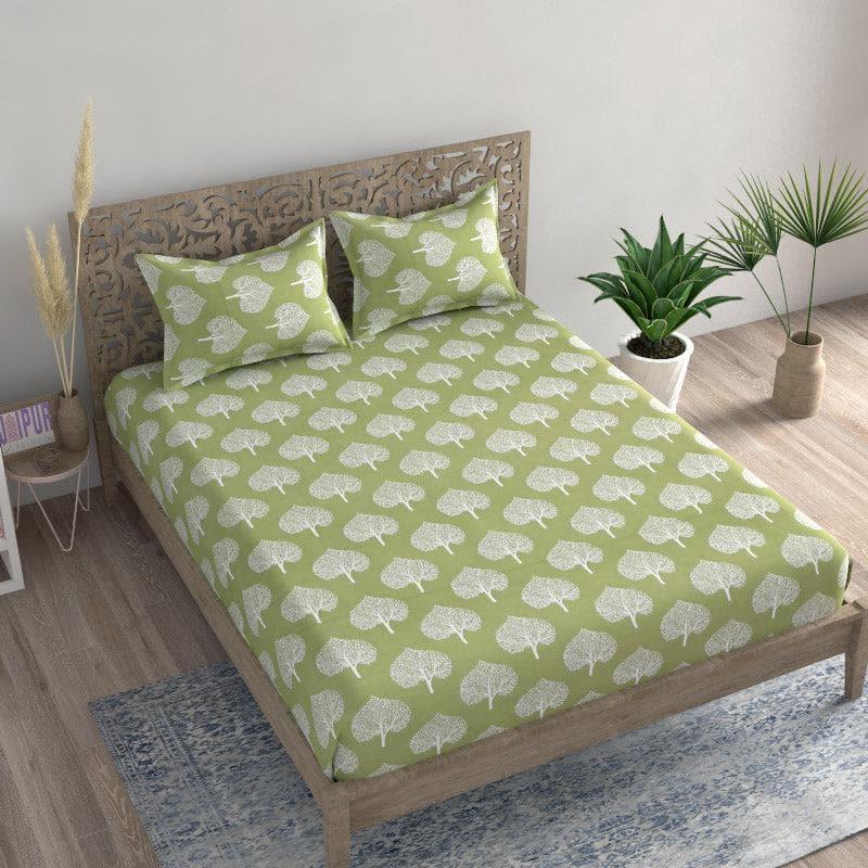 Buy Mundra Bedsheet - Green Bedsheets from Vaaree