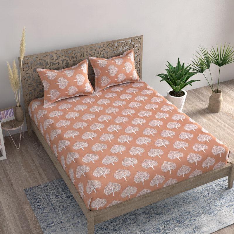 Buy Mundra Bedsheet - Orange Bedsheets from Vaaree