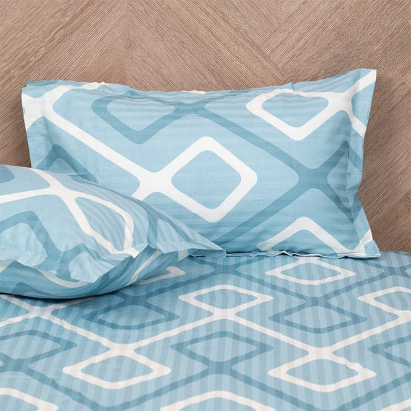 Buy Nannia Neo Bedsheet - Blue Bedsheets from Vaaree