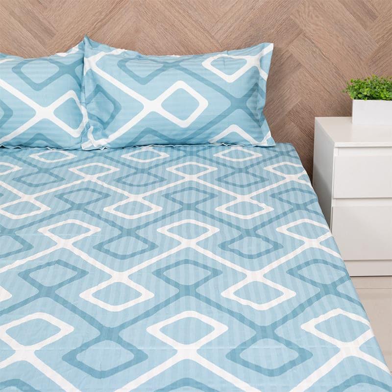 Buy Nannia Neo Bedsheet - Blue Bedsheets from Vaaree