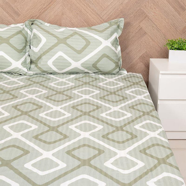 Buy Nannia Neo Bedsheet - Green Bedsheets from Vaaree