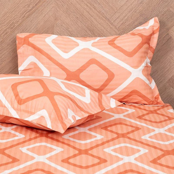 Buy Nannia Neo Bedsheet - Rust Bedsheets from Vaaree