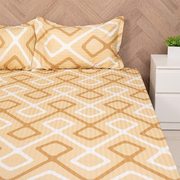 Buy Nannia Neo Bedsheet - Yellow Bedsheets from Vaaree