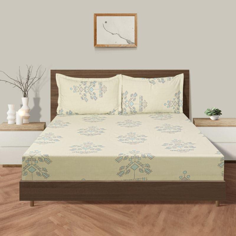 Buy Navae Floral Bedsheet - Yellow Bedsheets from Vaaree