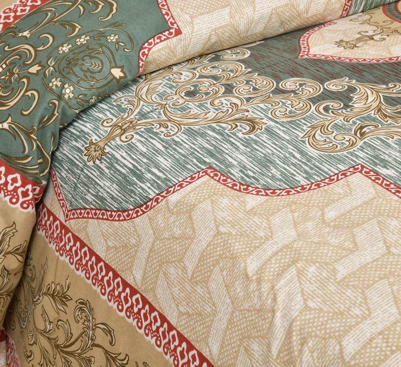 Buy Neelakshi Ethnic Bedsheet - Beige Bedsheets from Vaaree