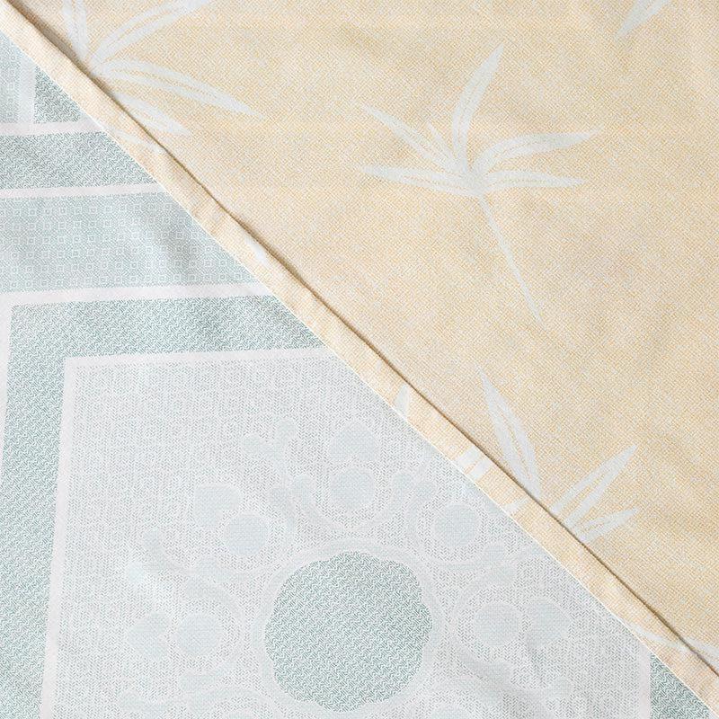 Buy Neinia Printed Reversible Bedsheet - Green & Beige Bedsheets from Vaaree